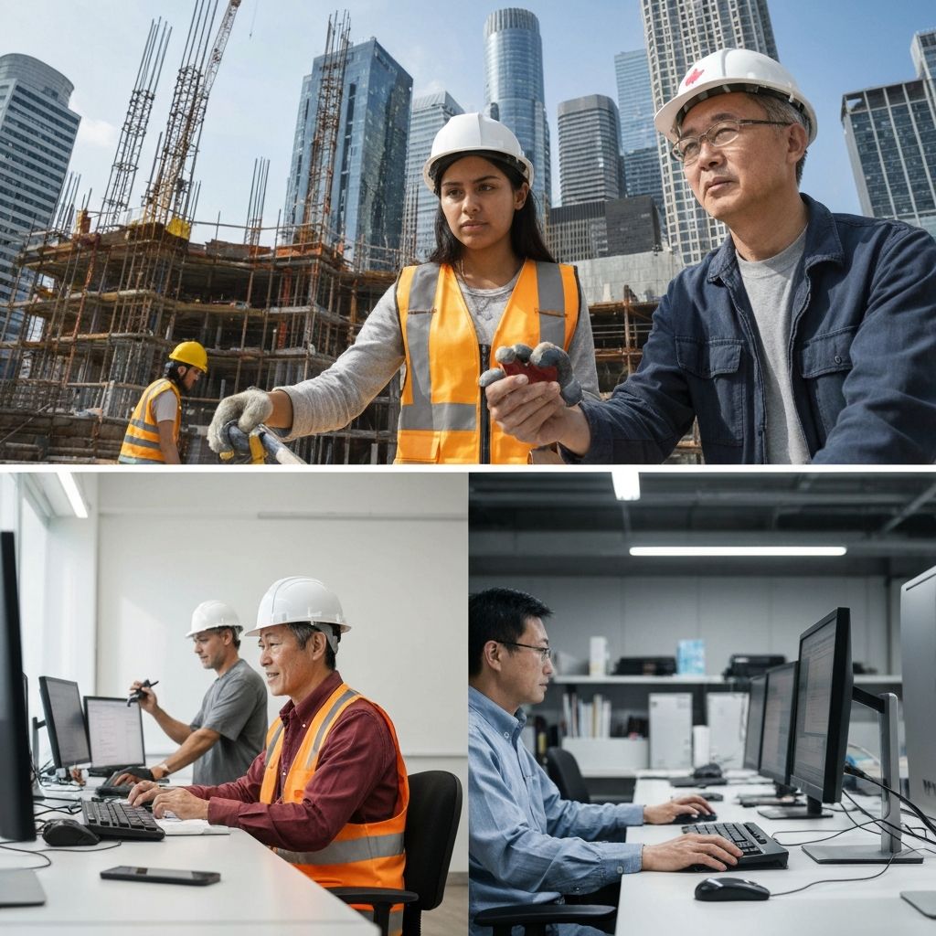 Temporary foreign workers in various industries across Canada